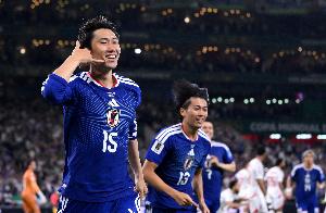 开场4分钟!镰田大地攻入日本队史世界杯比赛最快进球